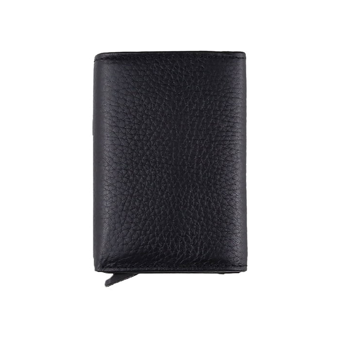 Zoozie Bags Cartera Hombre Sparta Black Piel Auténtica Negra Elegante y Duradera